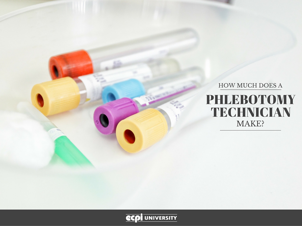 how much does a phlebotomy technician make